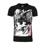 Skull T-Shirt // Black + White (L)