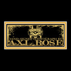 Axl Rose // Signed Photo // Custom Frame
