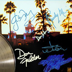 Eagles Hotel California // Signed 24K Gold Plated Record // Custom Frame