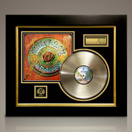 Grateful Dead American Beauty // Signed 24K Gold Plated Record // Custom Frame