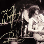 Led Zeppelin // Robert Plant + Jimmy Page Signed Photo // Custom Frame
