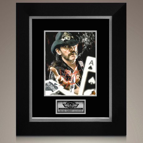 Lemmy Kilmister // Signed Photo // Custom Frame