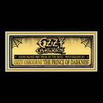 Ozzy Osbourne // Signed Photo // Custom Frame