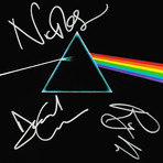 Pink Floyd Dark Side Of The Moon // Signed 24K Gold Plated Record // Custom Frame