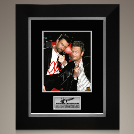 The Voice // Adam + Blake Signed Photo // Custom Frame