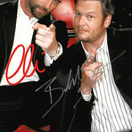 The Voice // Adam + Blake Signed Photo // Custom Frame