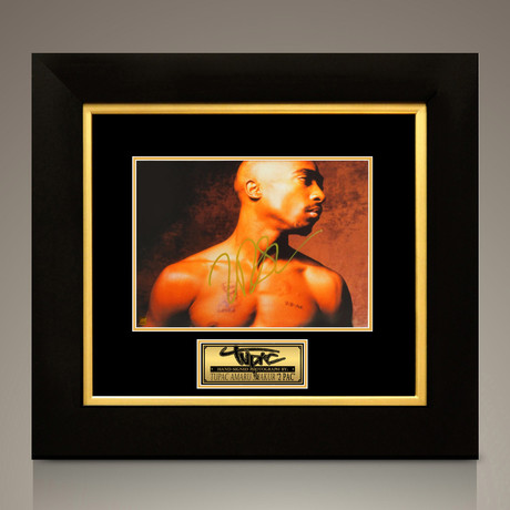Tupac // Signed Photo // Custom Frame