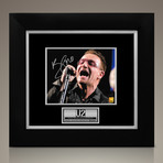 U2 Bono // Signed Photo // Custom Frame
