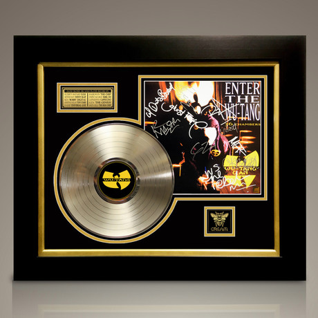 Wu-Tang Clan 36 Chambers // Signed 24K Gold Plated Record // Custom Frame