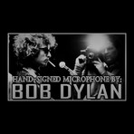 Bob Dylan // Signed Vintage Microphone // Custom Museum Display (Signed Microphone Only)