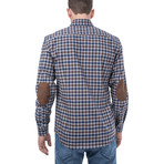 Gordian Check Flannel Shirt // Brown + Blue (S)