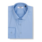 Honorius Slim Fit Cotton Shirt // Blue (2XL)