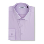 Majorian Slim Fit Cotton Shirt // Purple (XS)