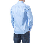 Honorius Slim Fit Cotton Shirt // Blue (L)