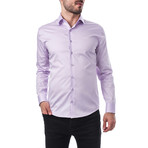 Majorian Slim Fit Cotton Shirt // Purple (XL)