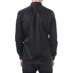 Gratian Slim Fit Cotton Shirt // Black (2XL)