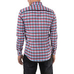 Aemilian Plaid Flannel Shirt // Blue + Red (M)