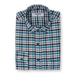 Valerian Plaid Flannel Shirt // Blue + Green (L)