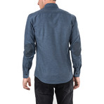 Carus Flannel Shirt // Blue (M)