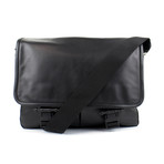Givenchy // Obsedia Leather Messenger Briefcase // Black