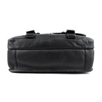 Givenchy // Obsedia Leather Messenger Briefcase // Black