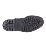 Commando Pebbled Leather Ankle Combat Boots // Black (US: 7)