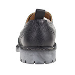 Givenchy // Nestore Pebbled Leather Slip On Shoes // Black (US: 9)
