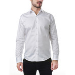 Augustus Slim Fit Cotton Shirt // White (S)