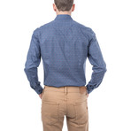 Pertinax Slim Fit Print Shirt // Blue (L)