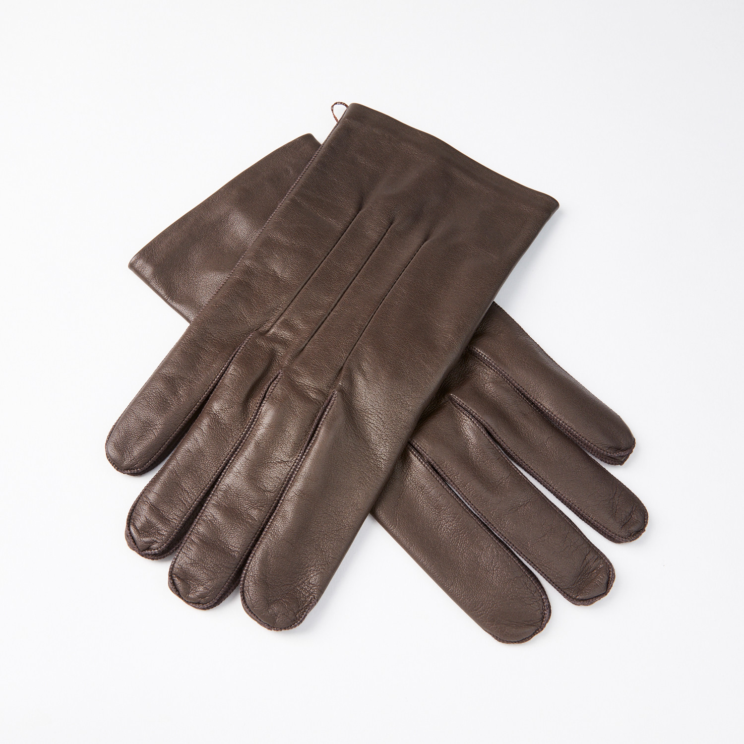 Lambskin Gloves + Silk Lining // Dark Brown // Size 11 - Zilli - Touch ...