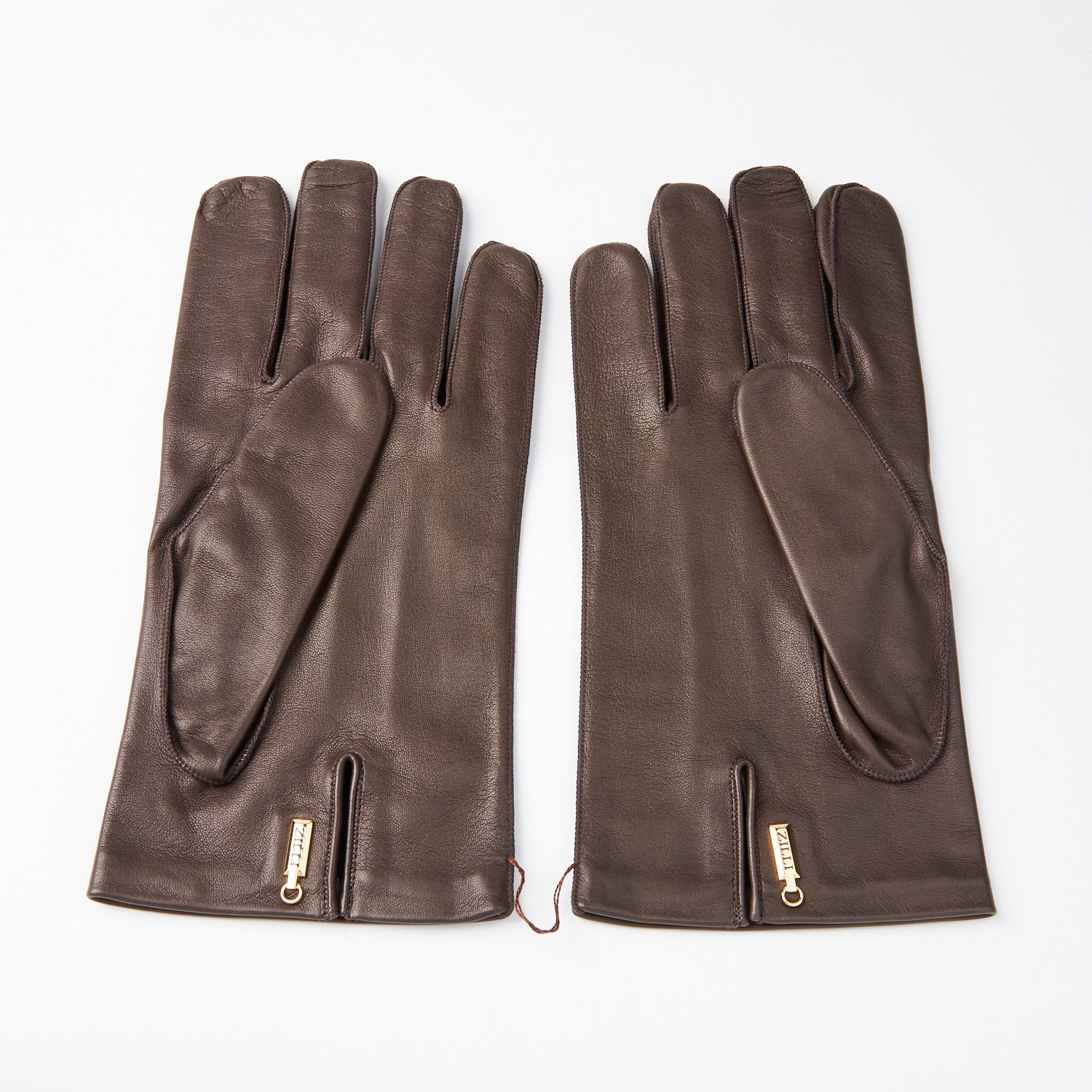 Lambskin Gloves + Silk Lining // Dark Brown // Size 11 - Zilli - Touch ...