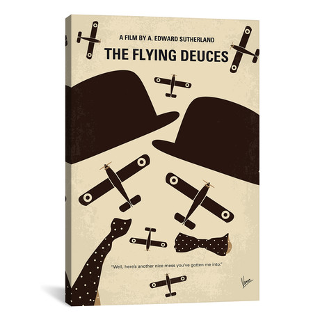 The Flying Deuces (26"W x 18"H x 0.75"D)