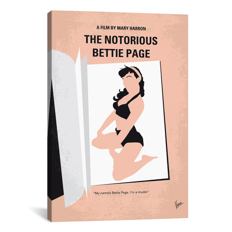 The Notorious Bettie Page (26"W x 18"H x 0.75"D)
