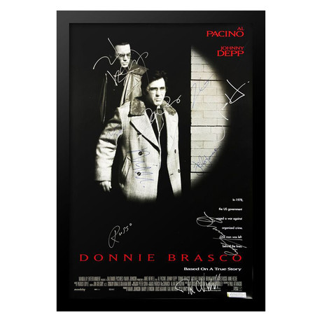 Signed + Framed Poster // Donnie Brasco