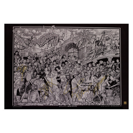 Signed + Framed Poster // Rap Party by Howard Teman