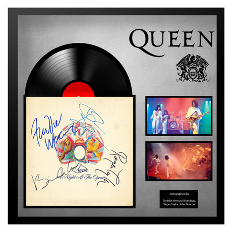 Signed + Framed Album Collage // Queen