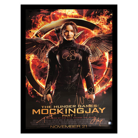 Signed + Framed Poster // Hunger Games: Mockingjay Part I