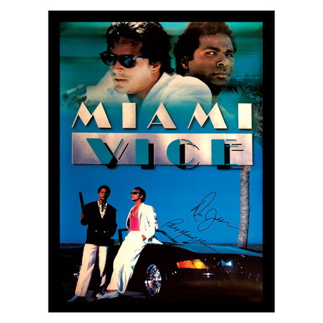 Signed + Framed Poster // Miami Vice