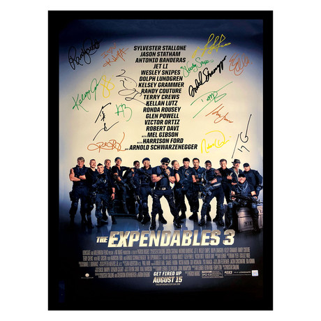 Signed + Framed Poster // Expendables 3