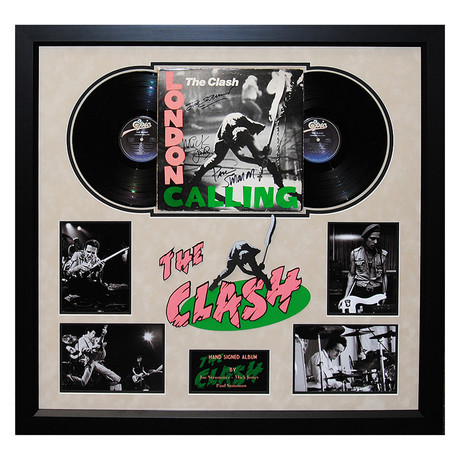 Signed + Framed Album Collage // The Clash