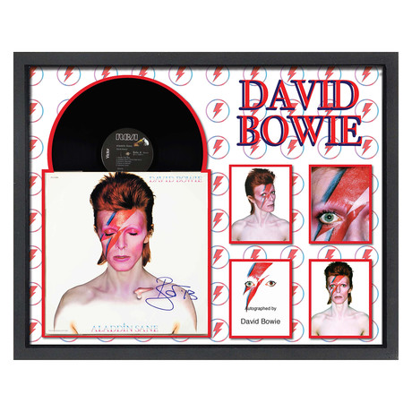 Signed + Framed Album Collage // David Bowie