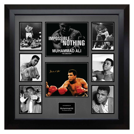 Signed + Framed Collage // Muhammad Ali