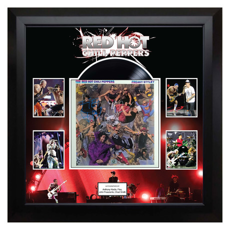 Signed + Framed Album Collage // Red Hot Chili Peppers