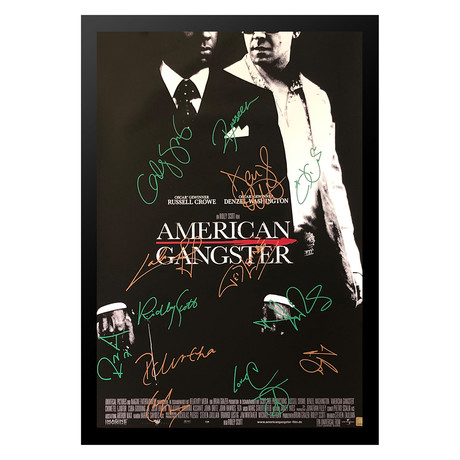 Signed + Framed Poster // American Gangster