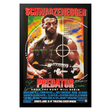 Signed + Framed Poster // Predator