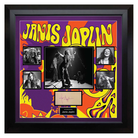 Signed + Framed Collage // Janis Joplin
