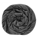 Quilted Weighted Blanket + Removable Cover // 20 lb (Charcoal)