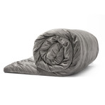 Quilted Weighted Blanket + Removable Cover // 20 lb (Grey)