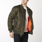 Lightweight Bomber Jacket // Olive (XL)