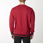 Varsity Fleece Tonal Track Sweatshirt // Oatmeal (M)